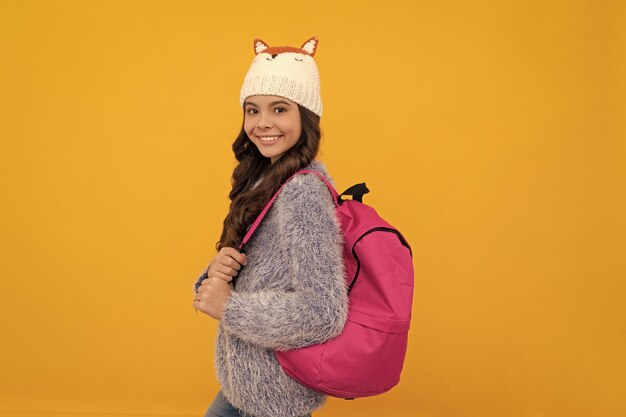 Estudante com mochila
